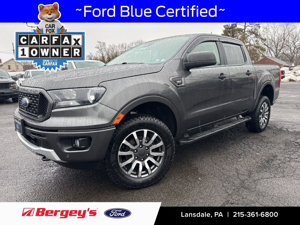 Gray (Magnetic) 2019 Ford Ranger XLT SuperCrew 4WD Pickup Truck Four-Wheel Drive Automatic