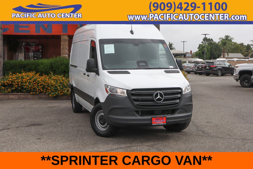 White 2025 Mercedes-Benz Sprinter Cargo Van Rear-Wheel Drive 9-Speed Automatic
