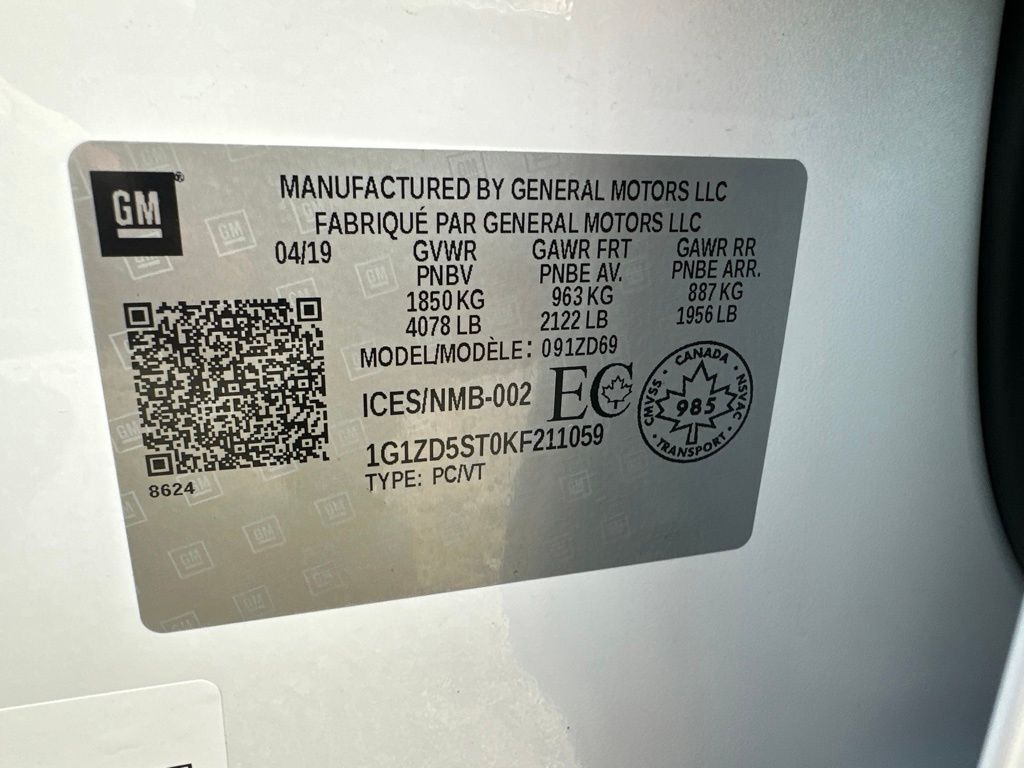 Used 2019 Chevrolet Malibu Sedan