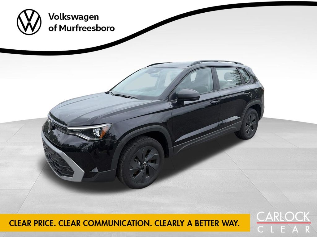 Deep Black Pearl 2025 Volkswagen Taos SUV / Crossover Front-Wheel Drive 8-Speed Automatic