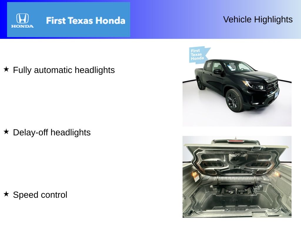 Used Car 2025 Honda Ridgeline  Sport For Sale Under $40,000 In Austin, Texas