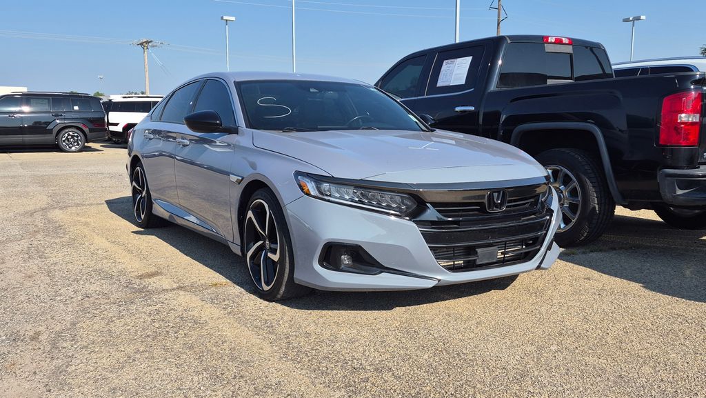 Sonic Gray Pearl 2022 Honda Accord Sedan Front-Wheel Drive Continuously Variable Transmission