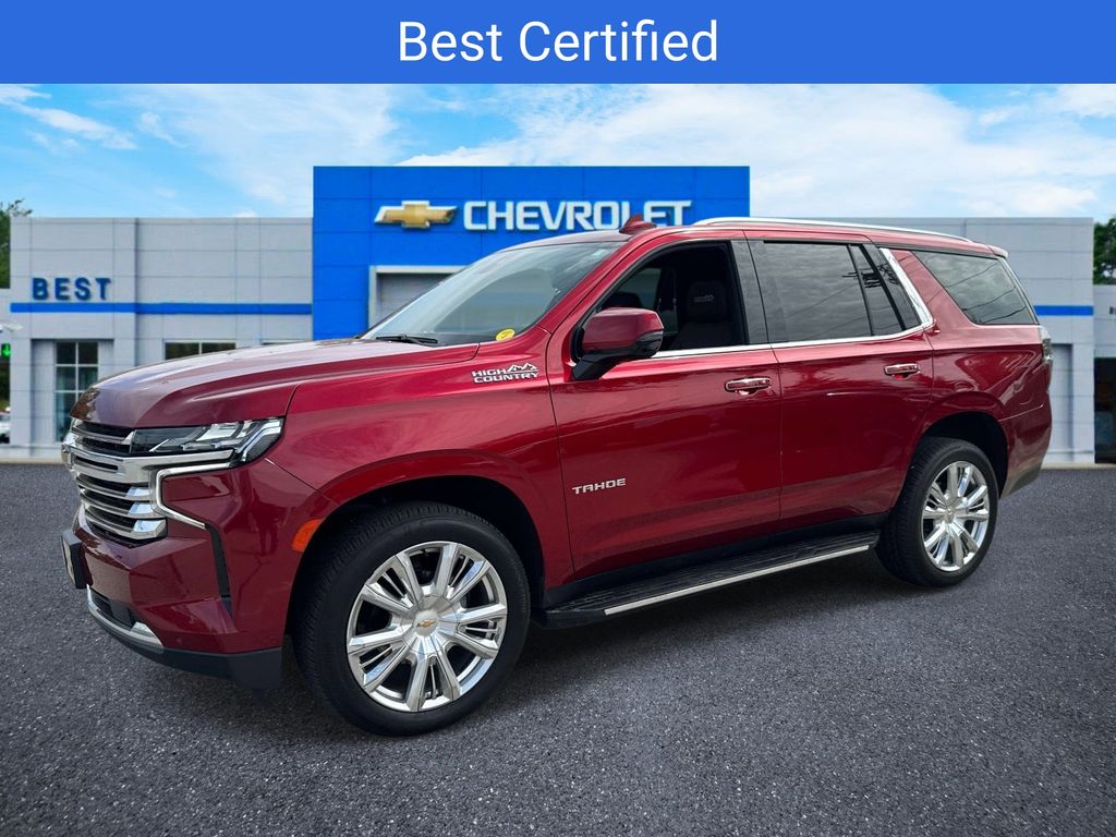 Cherry Red Tintcoat 2022 Chevrolet Tahoe High Country 4WD SUV / Crossover Four-Wheel Drive