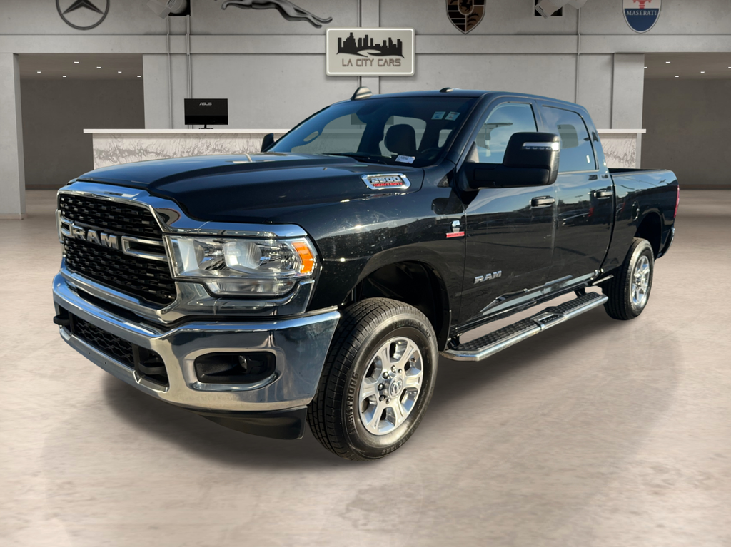 Diamond Black Crystal Pearlcoat 2024 RAM 2500 Big Horn Crew Cab 4WD Pickup Truck Four-Wheel Drive 6-Speed Automatic