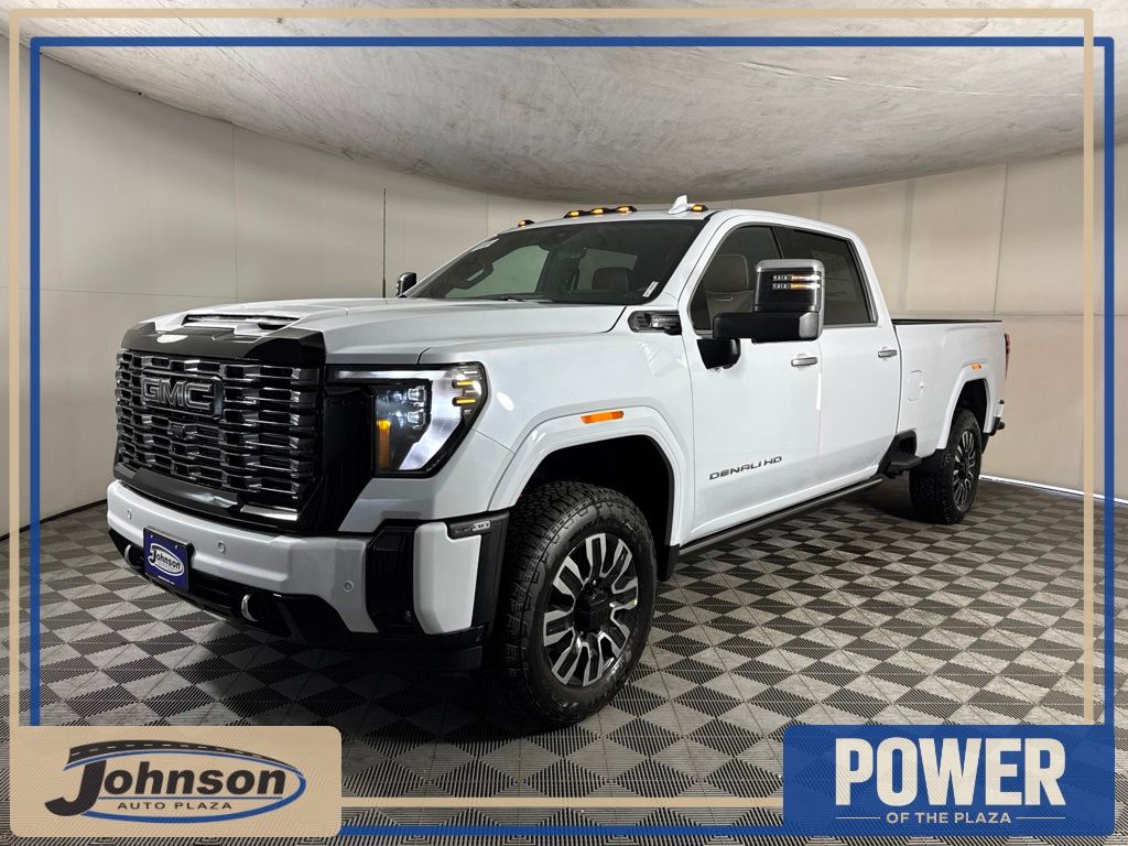 Glacier White Tricoat 2026 GMC Sierra 3500HD Pickup Truck Four-Wheel Drive Automatic