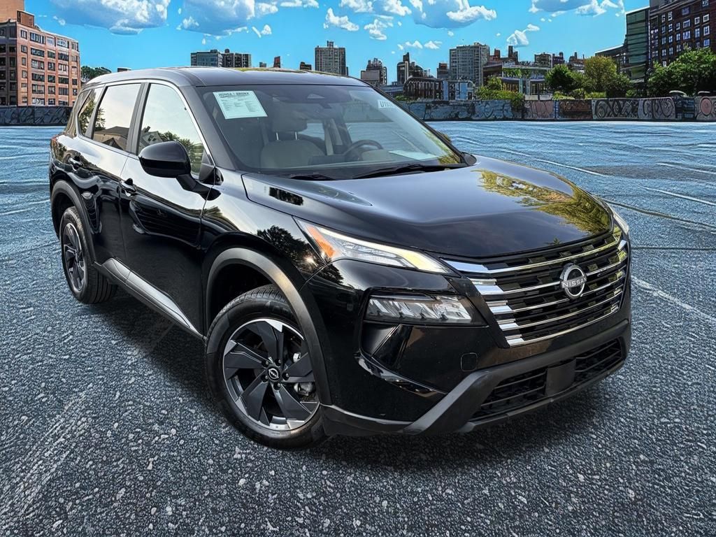 Super Black 2025 Nissan Rogue SUV / Crossover All-Wheel Drive Continuously Variable Transmission