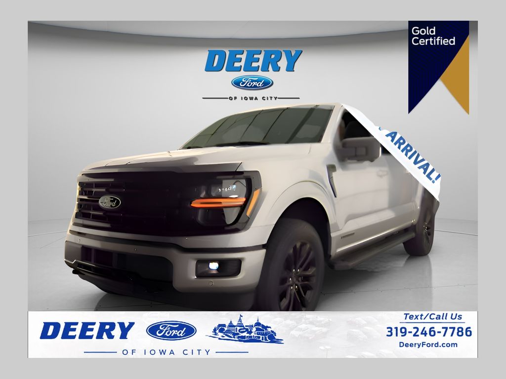 Iconic Silver Metallic 2024 Ford F-150 Pickup Truck Four-Wheel Drive Automatic