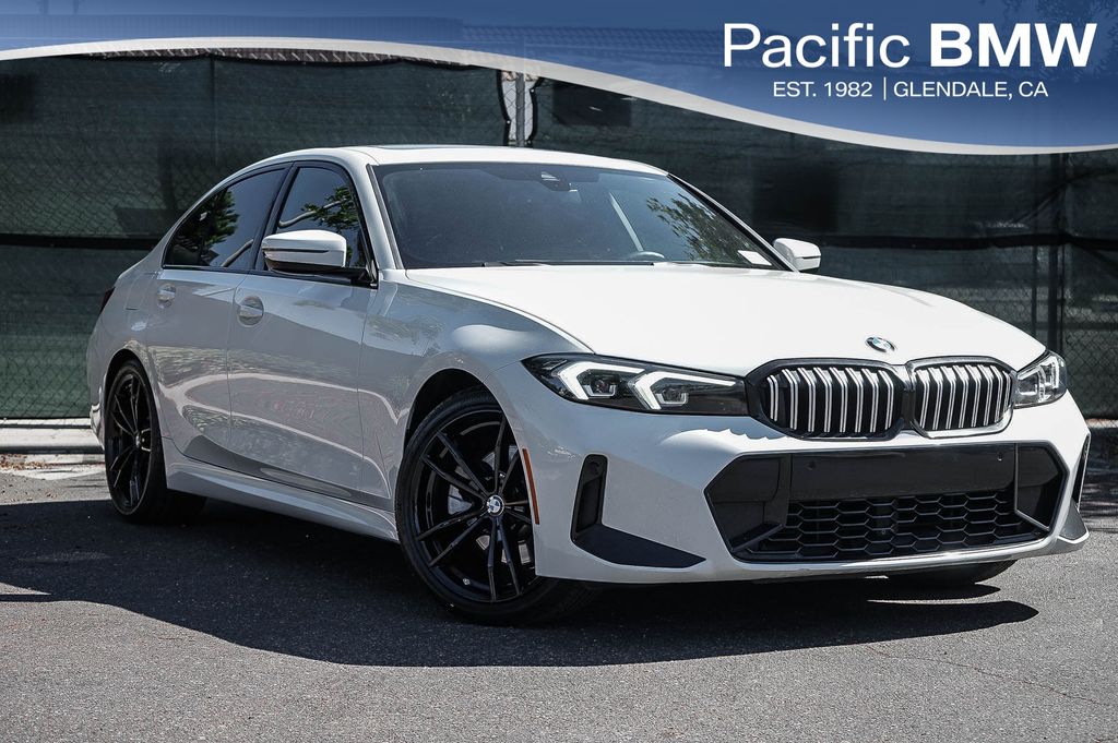 Alpine White 2023 BMW 3 Series Sedan Rear-Wheel Drive 8-Speed Automatic