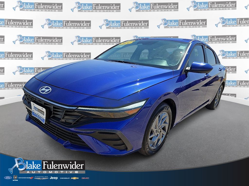 Intense Blue 2024 Hyundai Elantra Sedan Front-Wheel Drive Continuously Variable Transmission