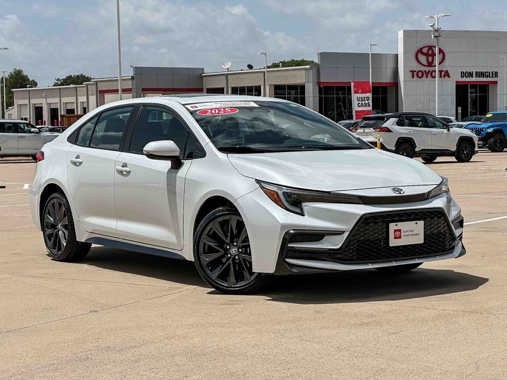 Pearl 2025 Toyota Corolla Sedan Front-Wheel Drive Continuously Variable Transmission