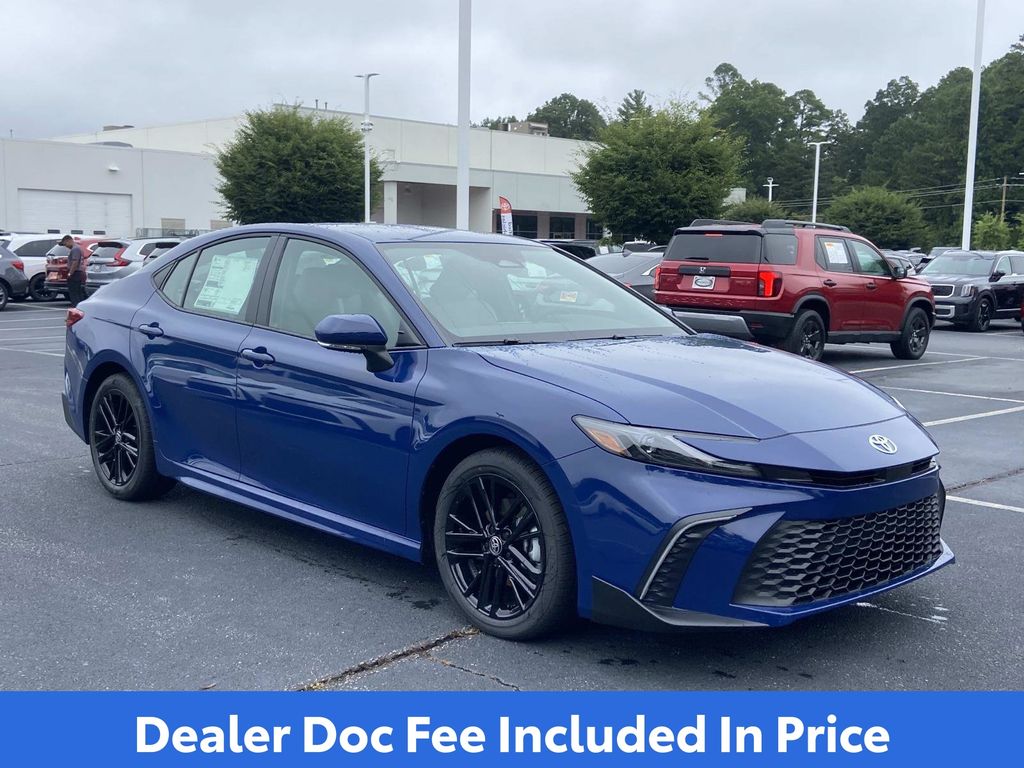 Blue 2026 Toyota Camry Sedan Front-Wheel Drive Continuously Variable Transmission