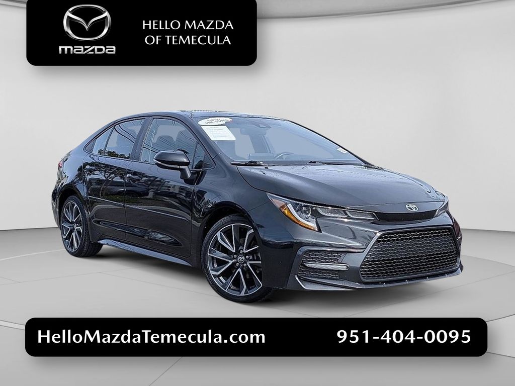 Black Sand Pearl 2020 Toyota Corolla Sedan Front-Wheel Drive Continuously Variable Transmission