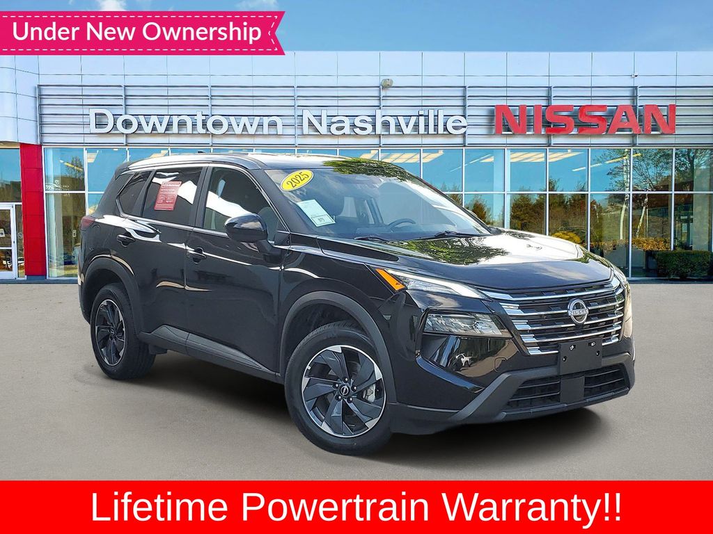 Super Black 2025 Nissan Rogue SUV / Crossover Front-Wheel Drive Continuously Variable Transmission