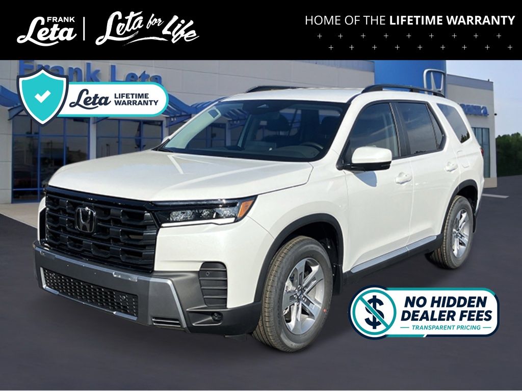 Platinum White 2026 Honda Pilot EX-L AWD SUV / Crossover All-Wheel Drive Automatic