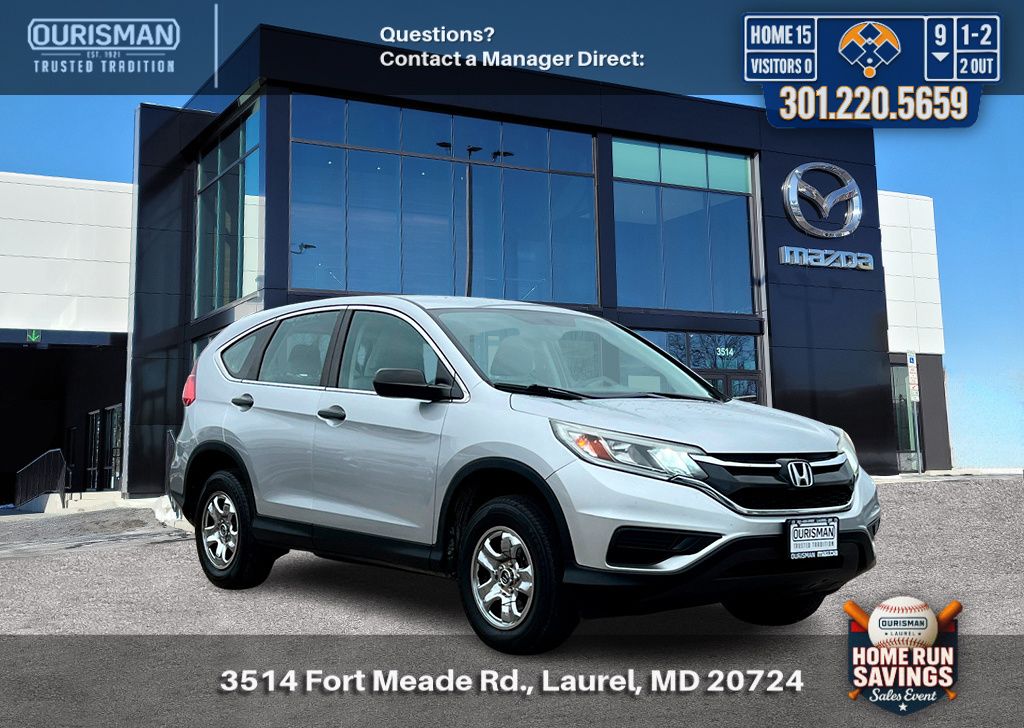 Alabaster Silver 2016 Honda CR-V LX AWD SUV / Crossover All-Wheel Drive Continuously Variable Transmission
