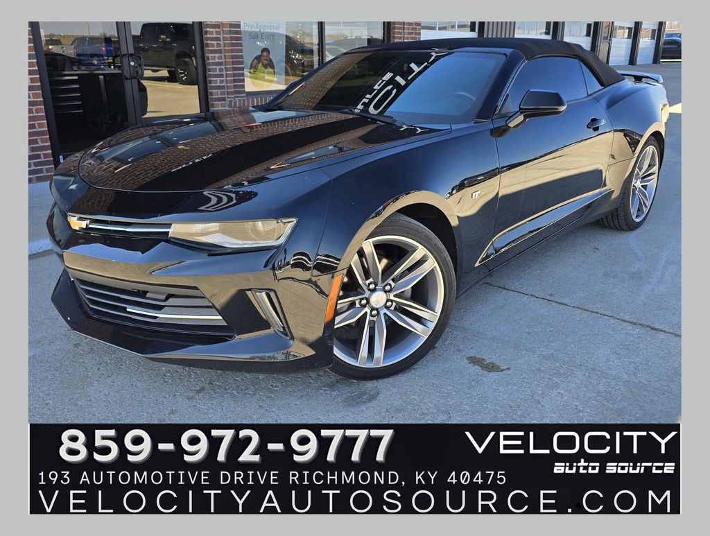Mosaic Black Metallic 2017 Chevrolet Camaro 1LT Convertible RWD Convertible Rear-Wheel Drive 8-Speed Automatic