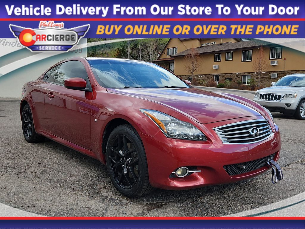 Red (Venetian Ruby) 2014 INFINITI Q60 Premium Coupe AWD Coupe 7-Speed Automatic