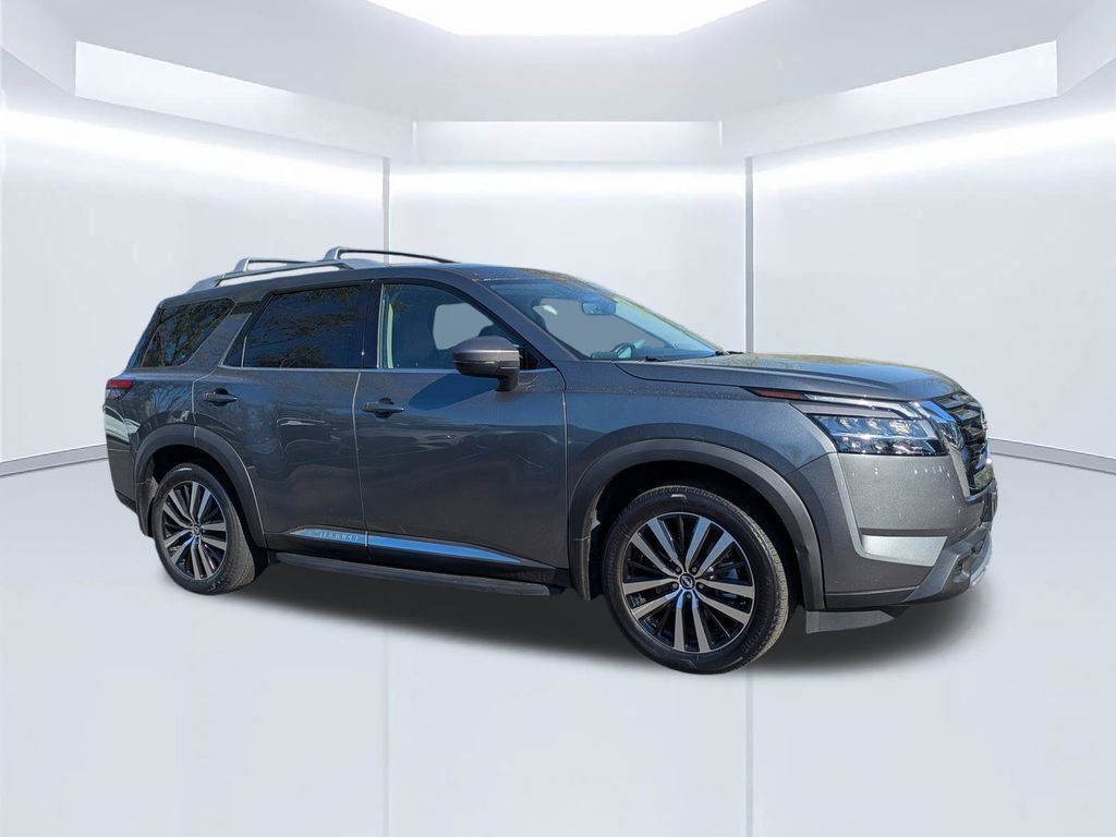 Gray (Gun Metallic) 2023 Nissan Pathfinder Platinum 4WD SUV / Crossover All-Wheel Drive 9-Speed Automatic