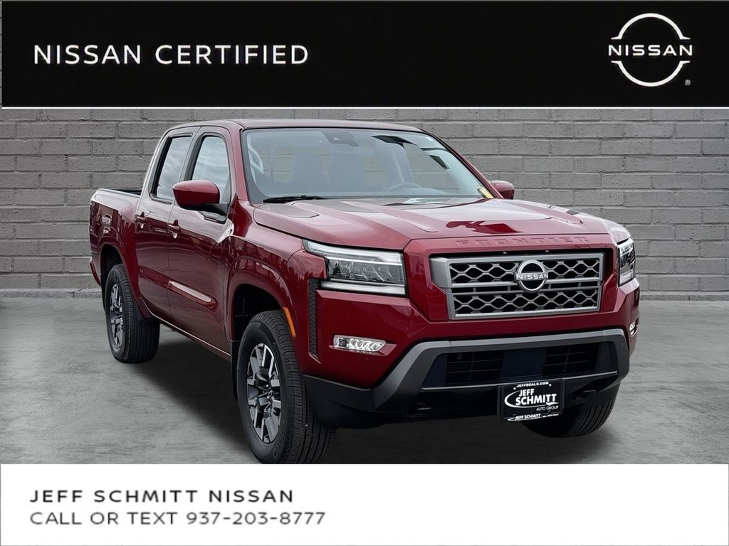 Cardinal Red Metallic Tricoat 2024 Nissan Frontier Pickup Truck Four-Wheel Drive 9-Speed Automatic Overdrive