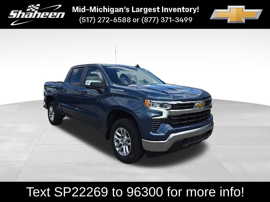 Lakeshore Blue Metallic 2024 Chevrolet Silverado 1500 Pickup Truck Four-Wheel Drive 8-Speed Automatic