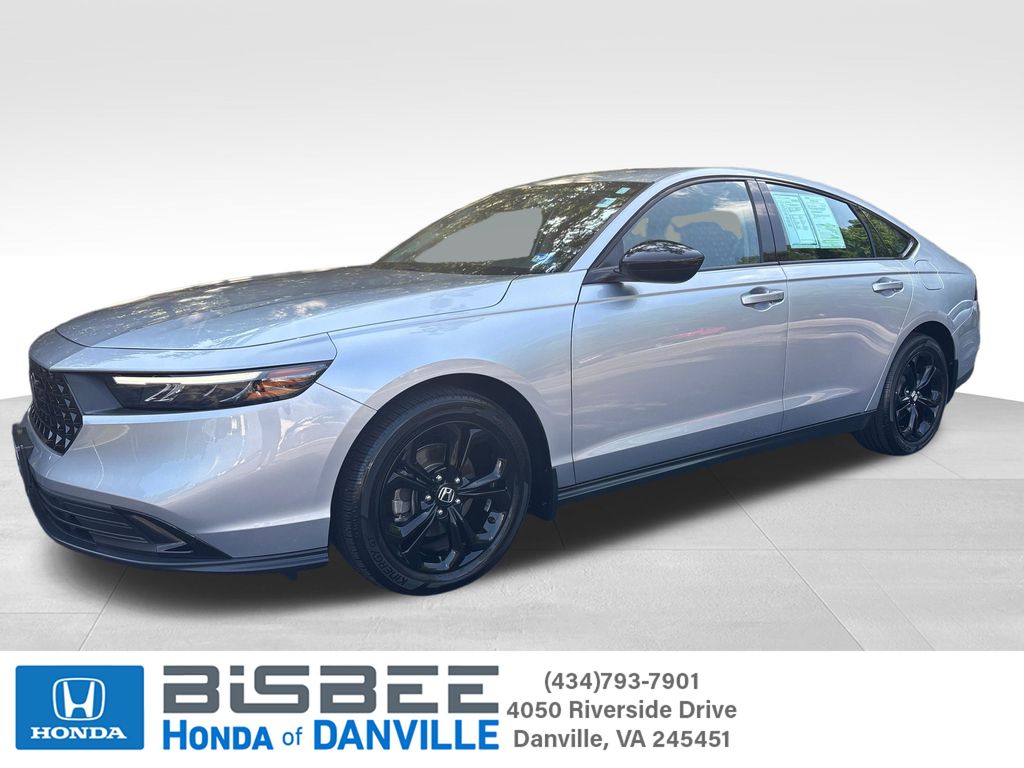 Solar Silver Metallic 2025 Honda Accord Sedan Front-Wheel Drive Continuously Variable Transmission