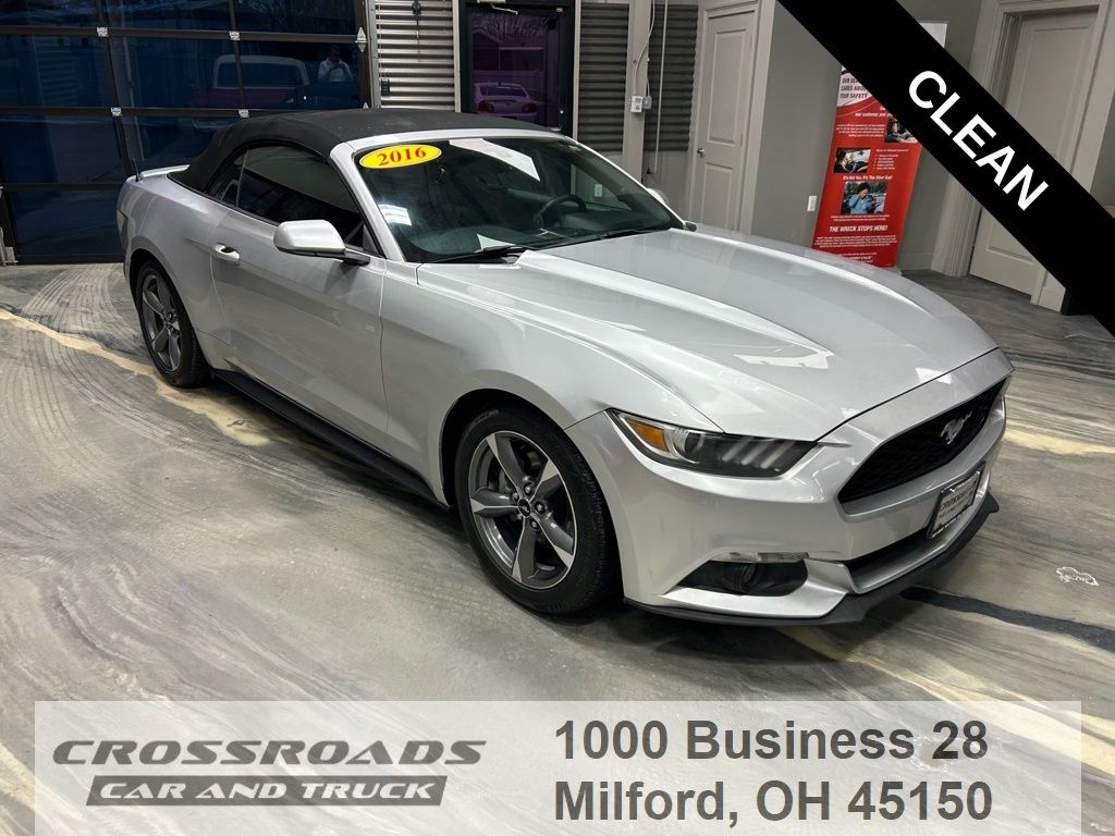 Ingot Silver Metallic 2016 Ford Mustang Convertible Rear-Wheel Drive 6-Speed Automatic