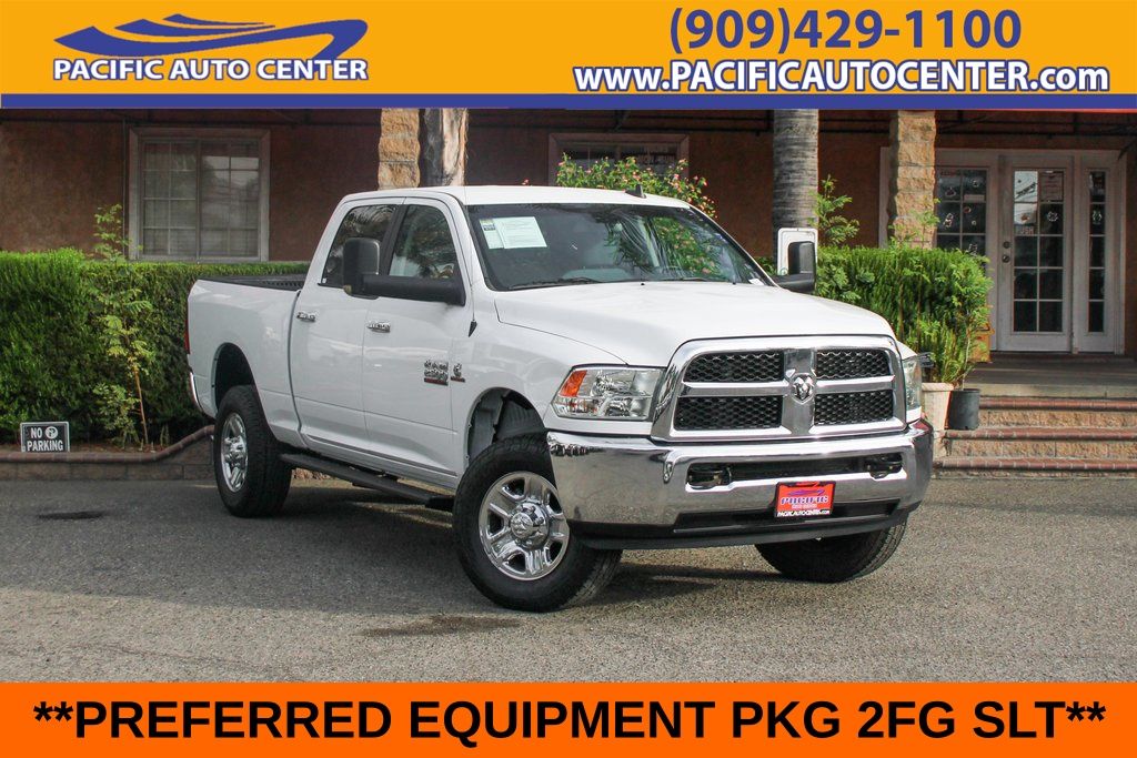 Bright White Clearcoat 2018 RAM 2500 Pickup Truck Four-Wheel Drive 6-Speed Automatic