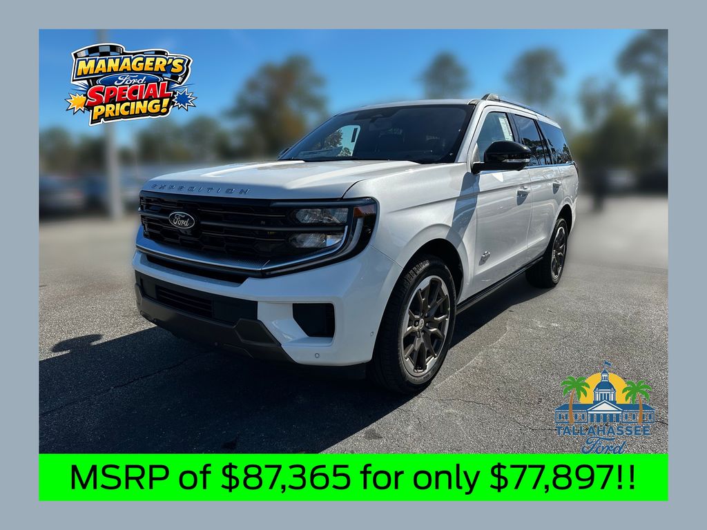 Star White Metallic Tri-Coat 2025 Ford Expedition SUV / Crossover Four-Wheel Drive Automatic