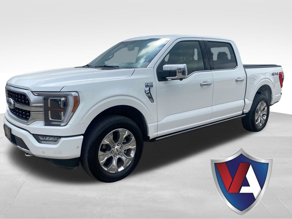 White Metallic 2021 Ford F-150 Pickup Truck Four-Wheel Drive Automatic