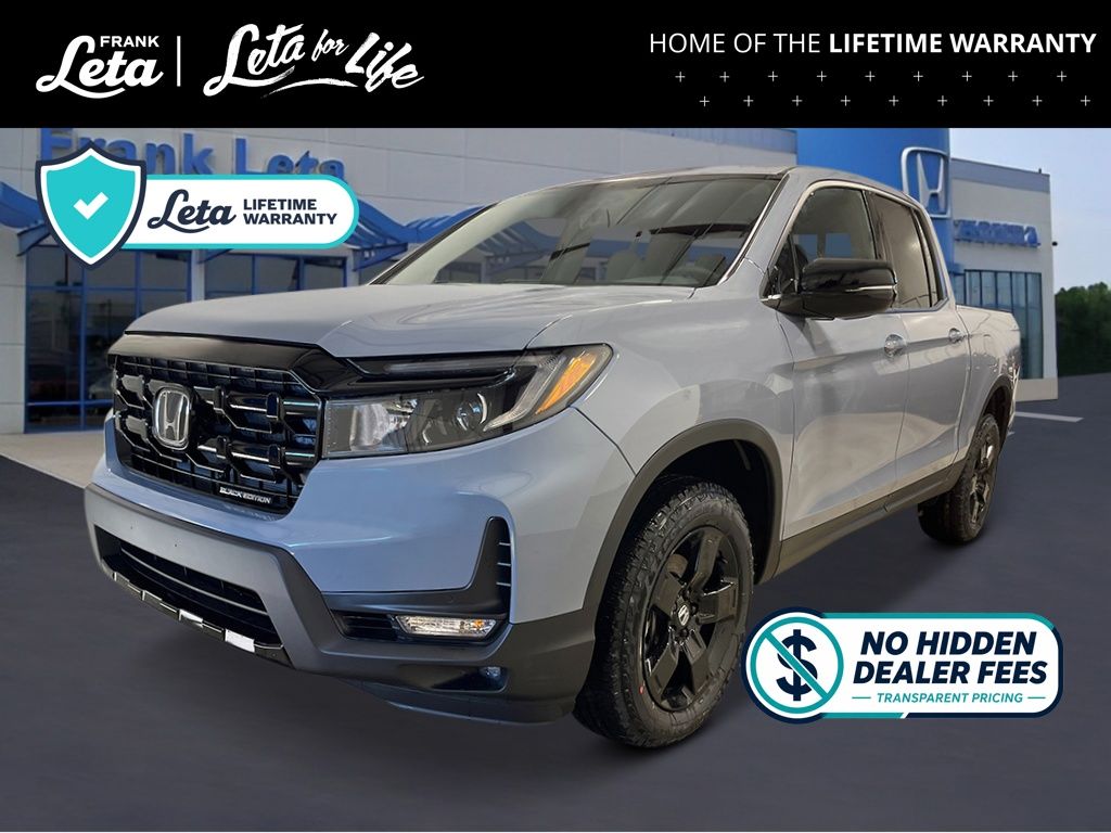 Gray Pearl 2026 Honda Ridgeline Black Edition AWD Pickup Truck All-Wheel Drive 9-Speed Automatic