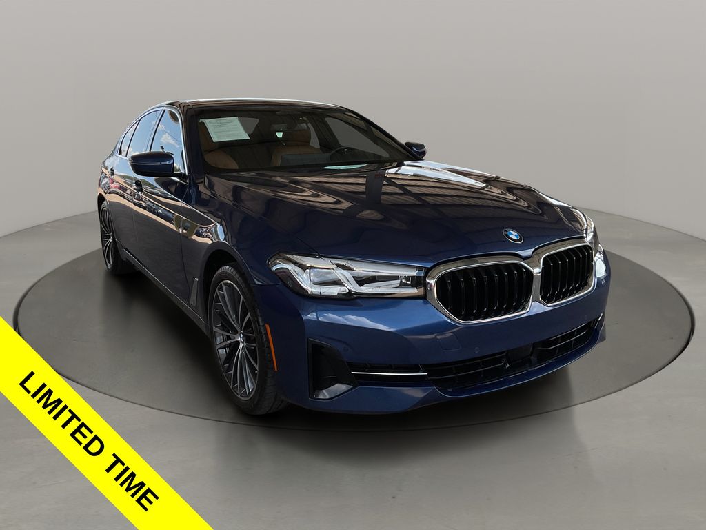 Phytonic Blue Metallic 2023 BMW 5 Series Sedan Rear-Wheel Drive 8-Speed Automatic