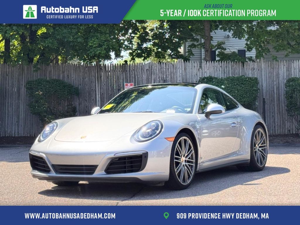 Silver 2019 Porsche 911 Coupe All-Wheel Drive 7-Speed Automatic