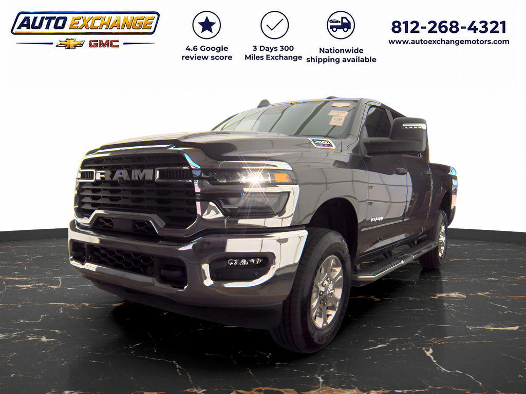 Gray (Granite Crystal Metallic Clearcoat) 2026 RAM 2500 Pickup Truck Four-Wheel Drive 8-Speed Automatic