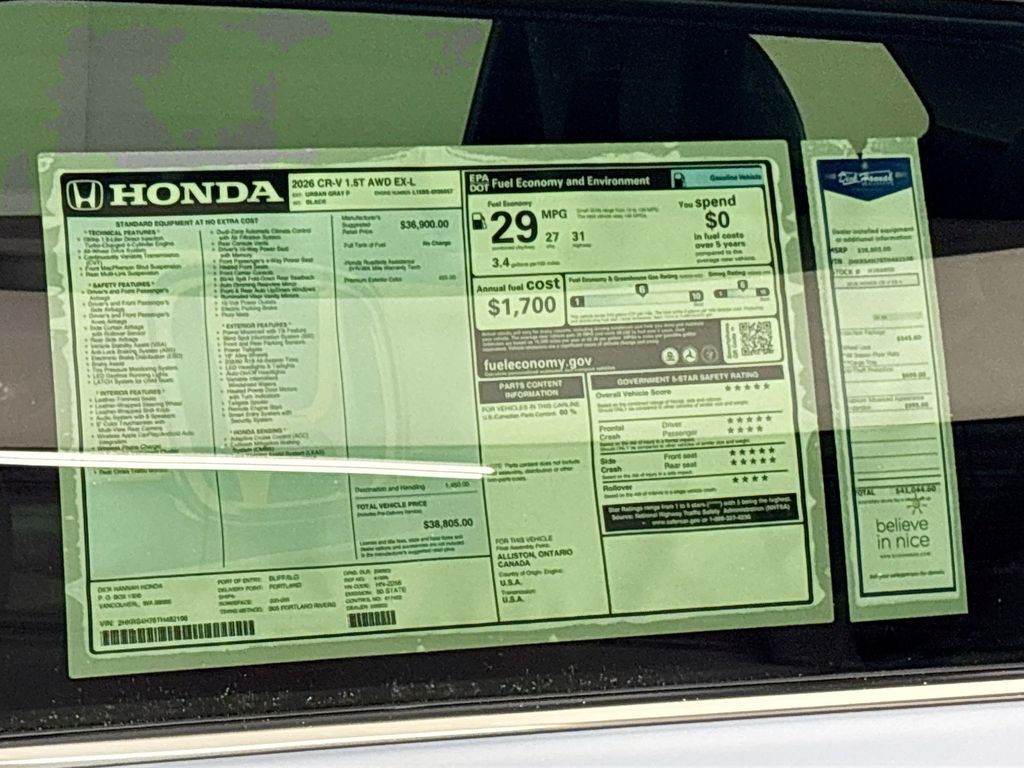 2026 Honda CR-V EX-L