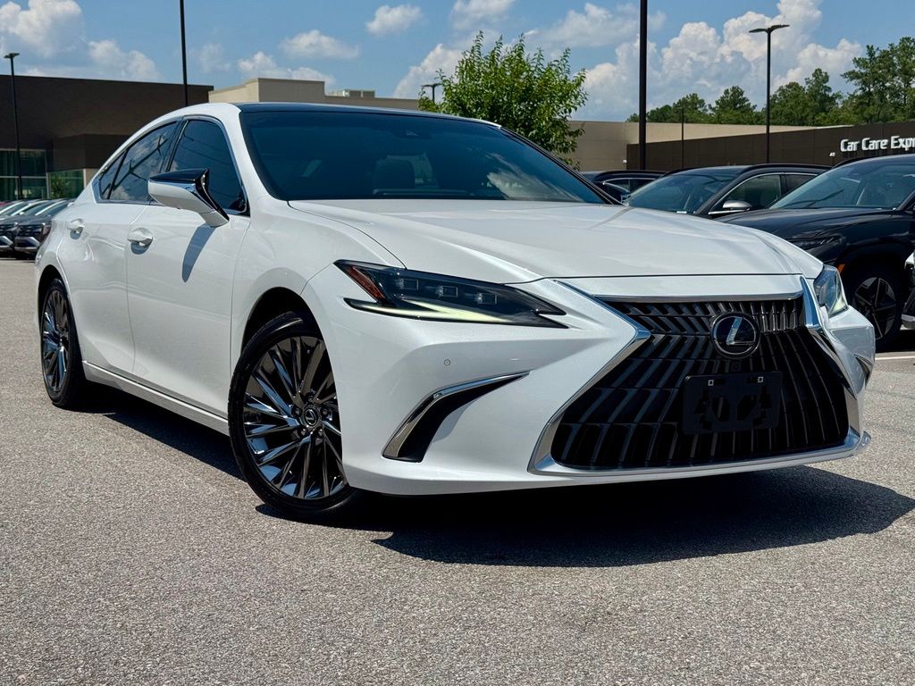 White Pearl 2024 Lexus ES 350 Ultra Luxury FWD Sedan Front-Wheel Drive 8-Speed Automatic