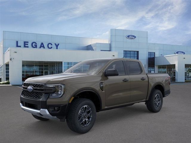 Marsh Gray 2025 Ford Ranger XLT SuperCrew 4WD Pickup Truck Four-Wheel Drive Automatic