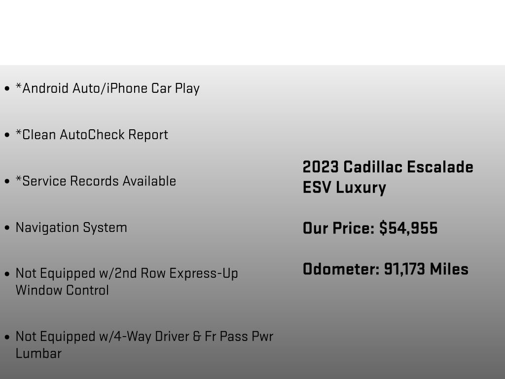 2023 Cadillac Escalade ESV Luxury - 11