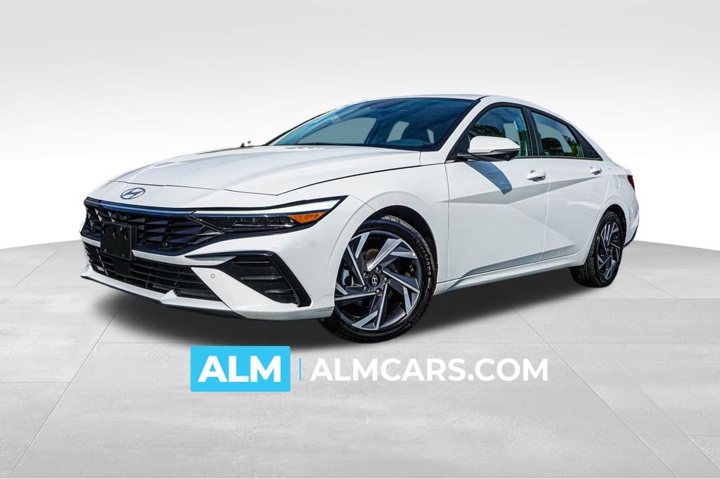 Serenity White 2024 Hyundai Elantra Sedan Front-Wheel Drive Continuously Variable Transmission