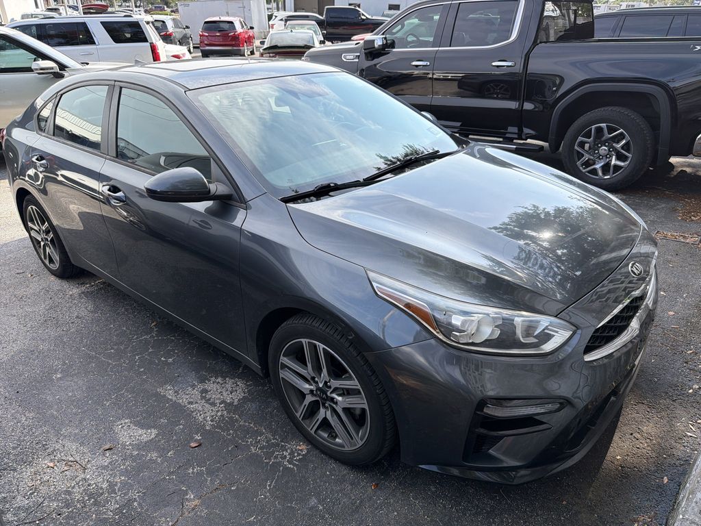 Gravity Gray 2019 Kia Forte S FWD Sedan Front-Wheel Drive Continuously Variable Transmission