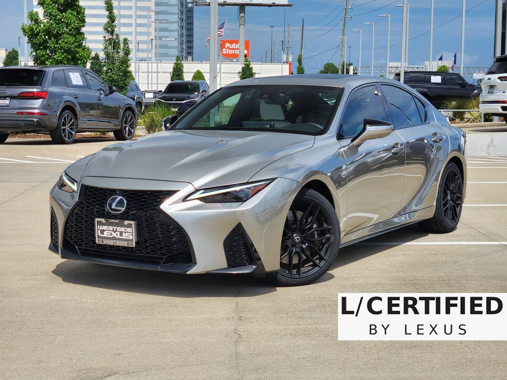 Silver 2023 Lexus IS Sedan Rear-Wheel Drive 8-Speed Automatic