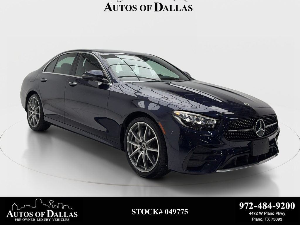 Blue 2022 Mercedes-Benz E-Class Sedan Rear-Wheel Drive 9-Speed Automatic