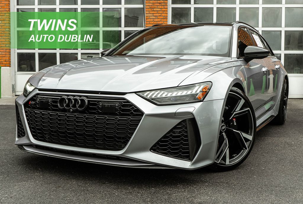 Silver 2023 Audi RS 6 Avant Wagon All-Wheel Drive 8-Speed Automatic