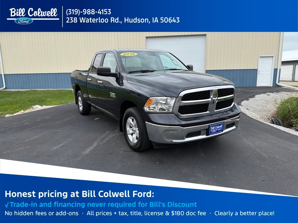Gray (Maximum Steel Metallic Clearcoat) 2016 RAM 1500 Pickup Truck Four-Wheel Drive 8-Speed Automatic
