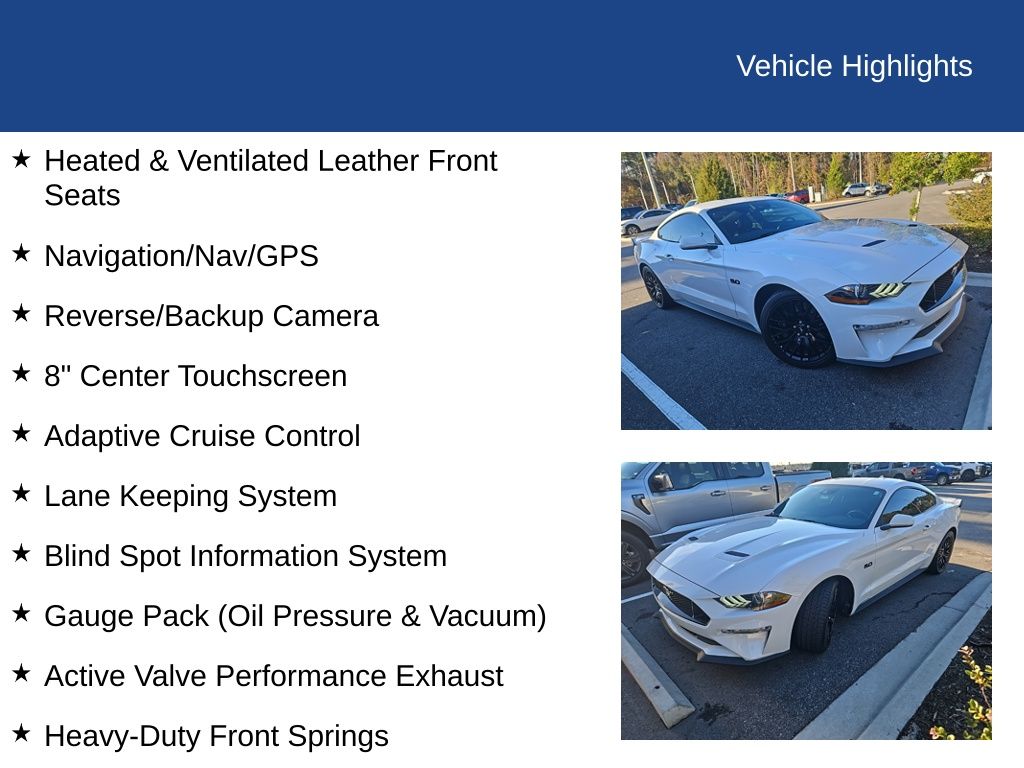 2021 Ford Mustang GT Premium Fastback