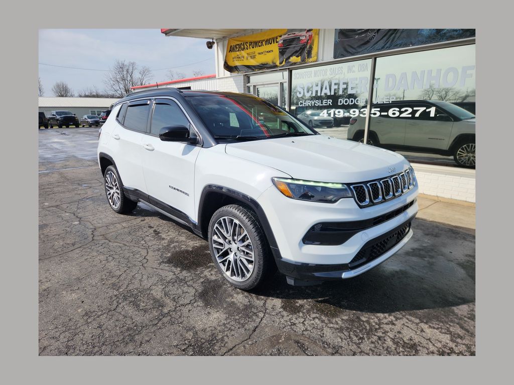 Bright White Clearcoat 2024 Jeep Compass Limited 4WD SUV / Crossover Four-Wheel Drive 8-Speed Automatic