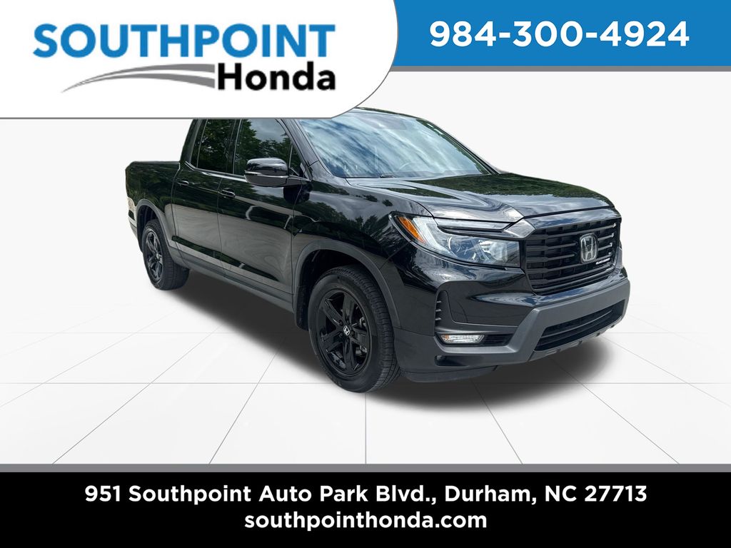 Crystal Black Pearl 2023 Honda Ridgeline Pickup Truck All-Wheel Drive 9-Speed Automatic