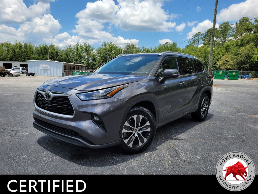 Magnetic Gray Metallic 2022 Toyota Highlander SUV / Crossover Front-Wheel Drive 8-Speed Automatic