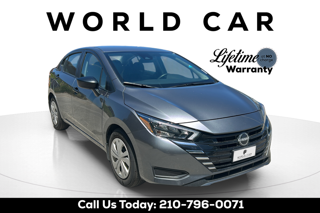 Gray (Gun Metallic) 2025 Nissan Versa Sedan Front-Wheel Drive Continuously Variable Transmission