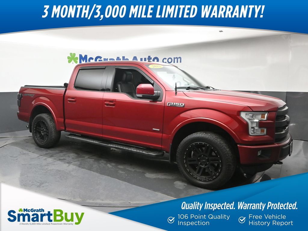 Ruby Red Metallic 2016 Ford F-150 Pickup Truck Four-Wheel Drive 6-Speed Automatic