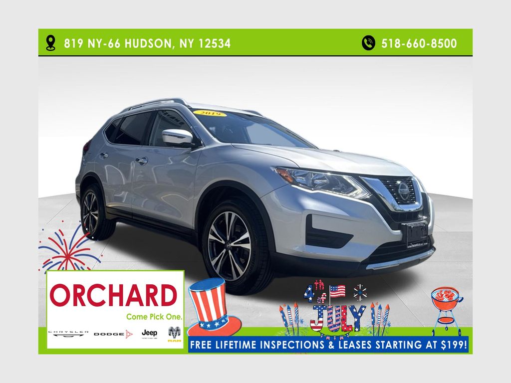 Brilliant Silver Metallic 2019 Nissan Rogue SUV / Crossover All-Wheel Drive Continuously Variable Transmission